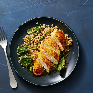 curry spiced chicken with veggie quinoa curry spiced chicken with veggie quinoa