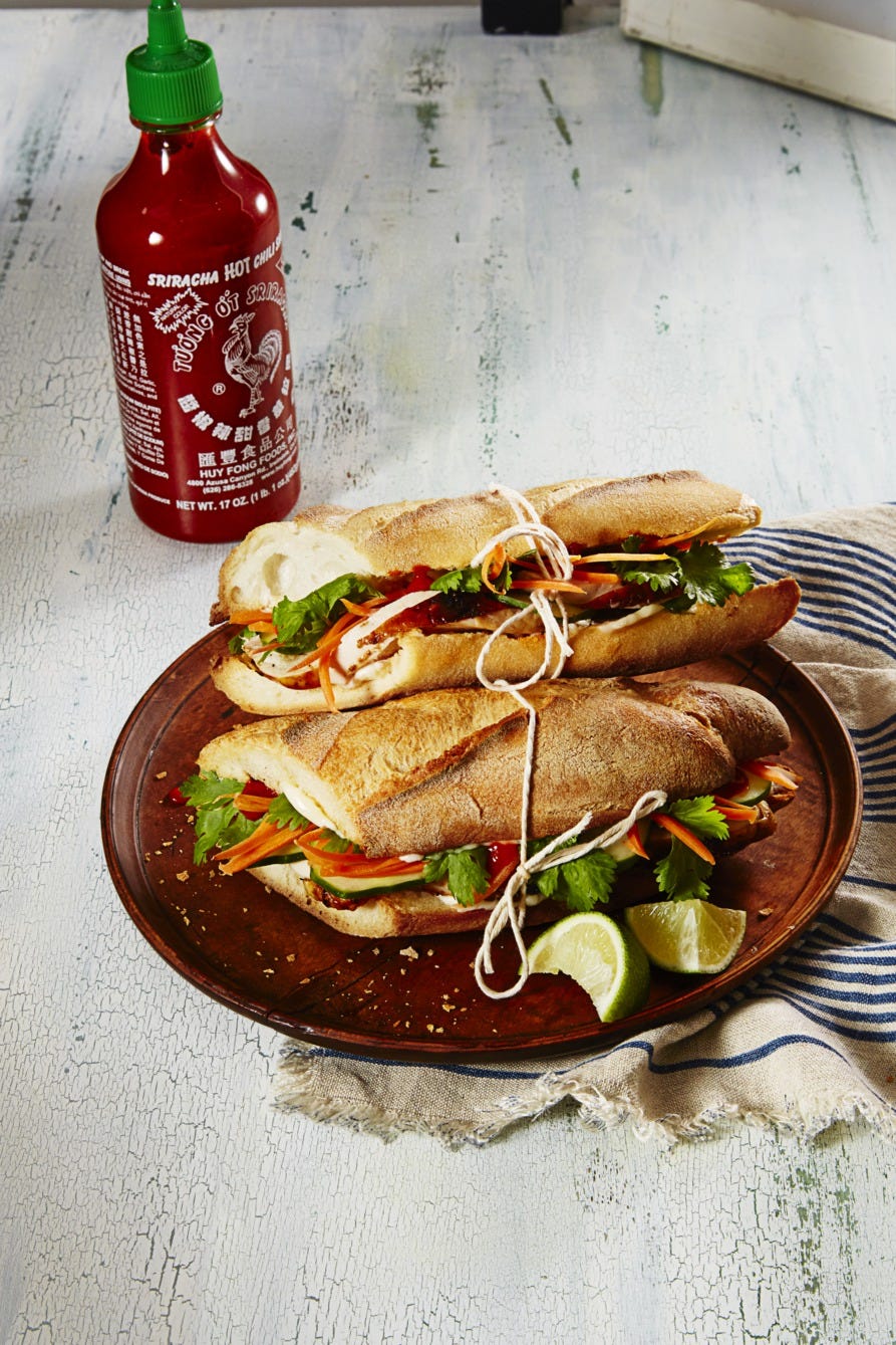 turkey sandwich ideas — spicy banh mi turkey sandwich recipe