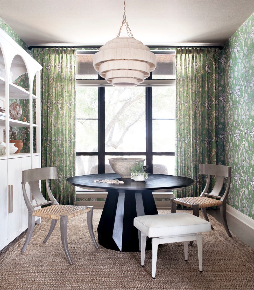 dining room designed by shelby van daley, founder of daley home