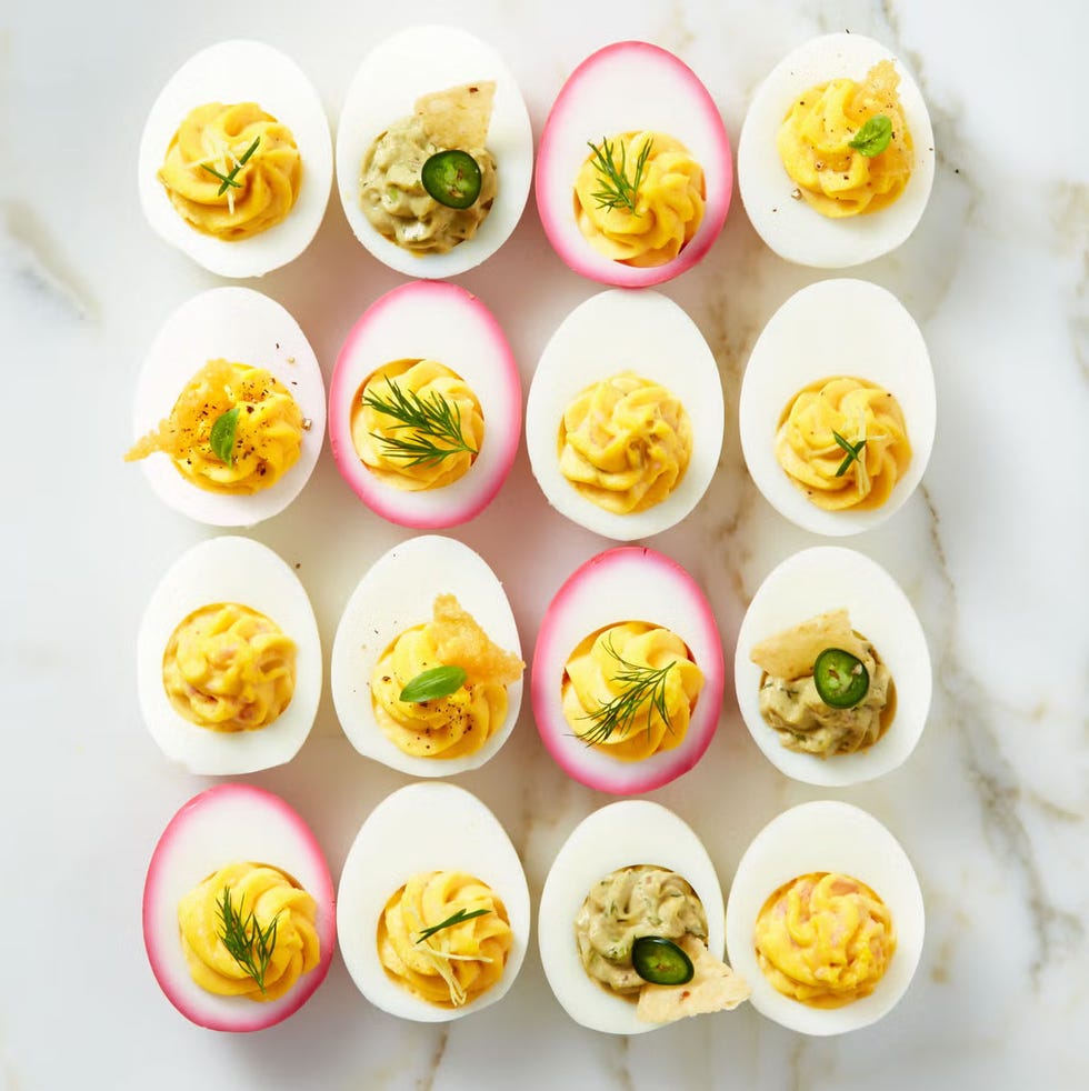 potluck ideas beet deviled eggs