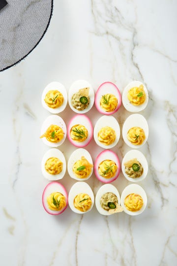beet pickled deviled eggs