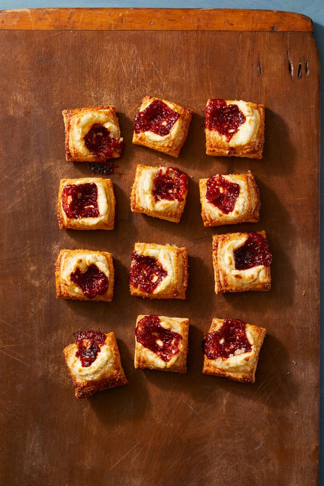 mini guava and cream cheese danishes pastry
