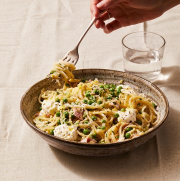 spring pea pasta with burrata and ham spring pea pasta with burrata and ham