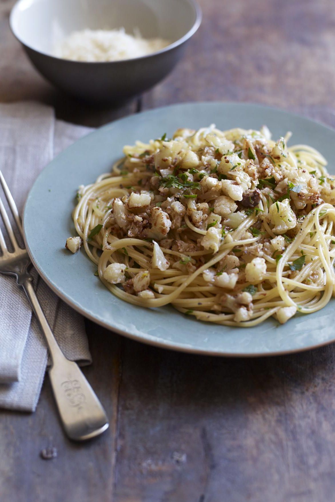 cauliflower anchovy spaghetti recipe