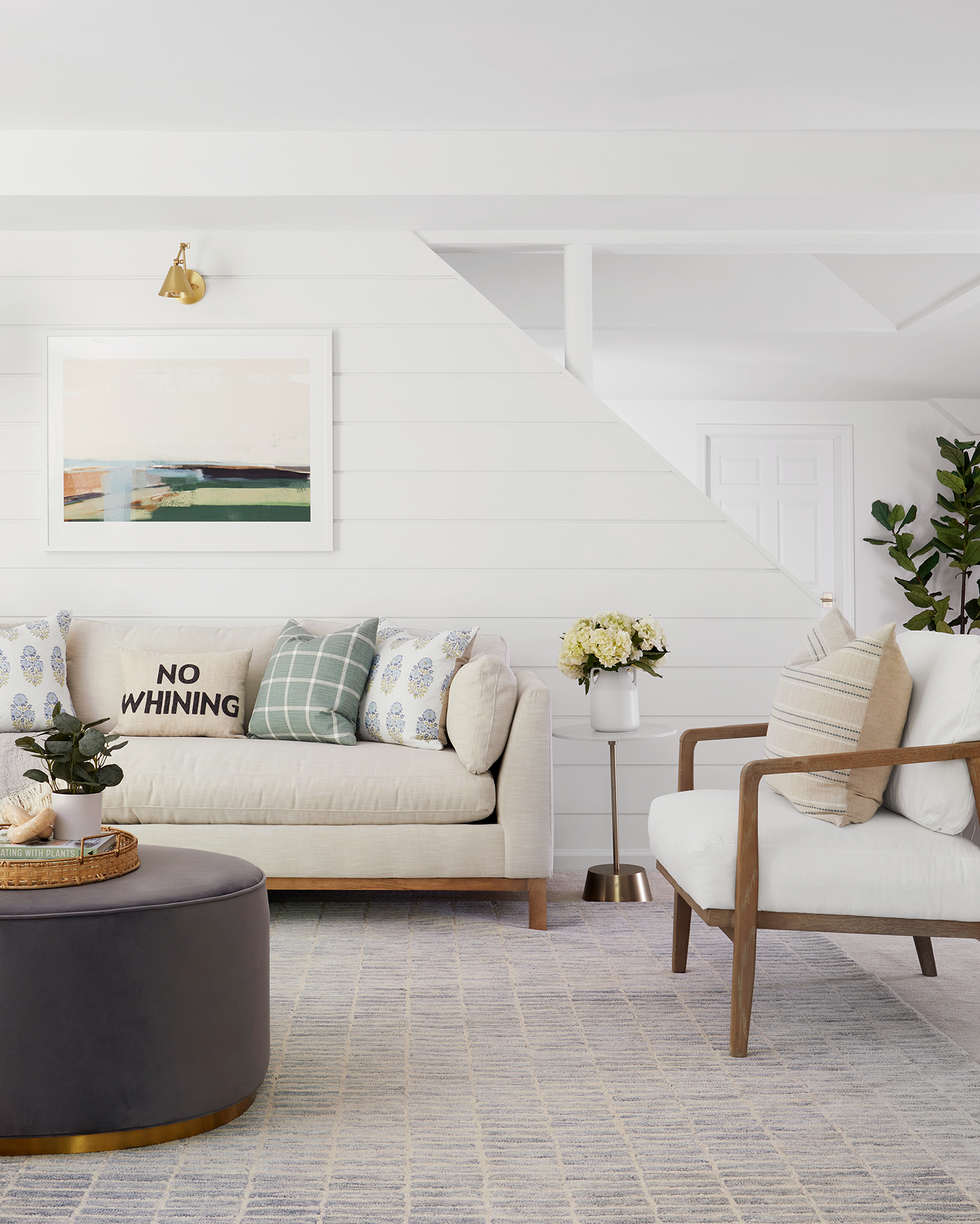 basement living room, lounge by curated nest’s lina galvão