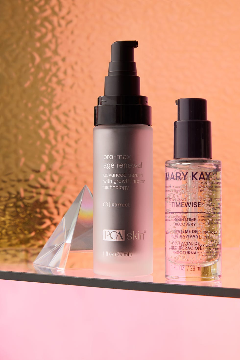 pca skin promax age renewal and mary kay timewise nighttime recovery