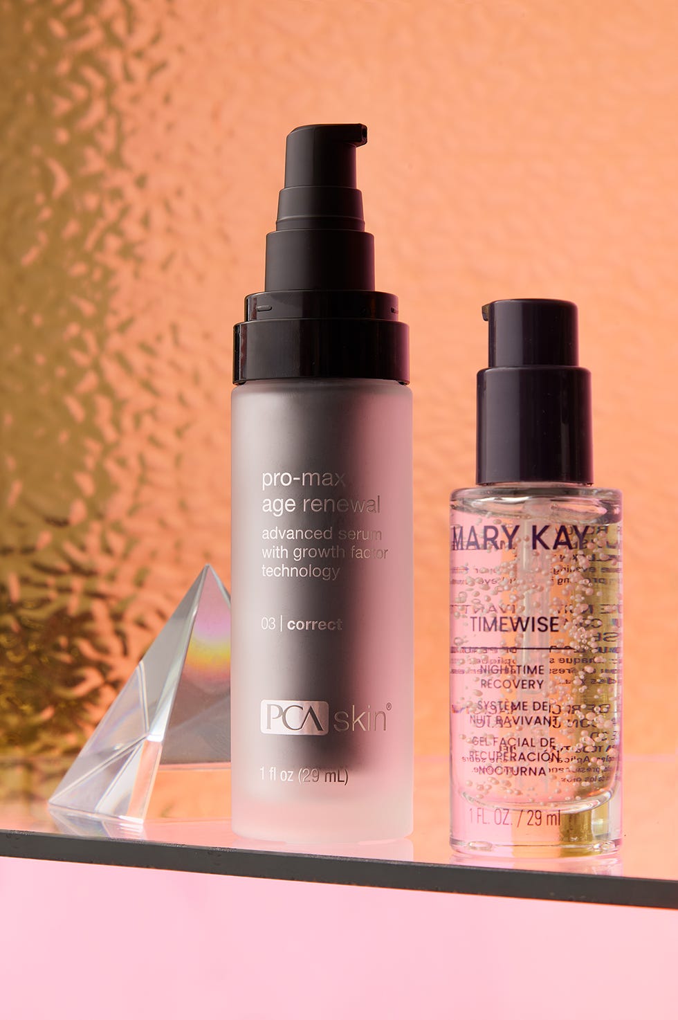 PCA Skin Pro-Max Age Renewal and Mary Kay TimeWise Nighttime Recovery pca skin promax age renewal and mary kay timewise nighttime recovery