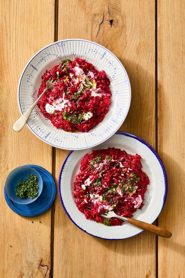 beet orzotto