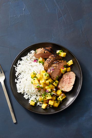jerk pork tenderloin with pineapple salsa
