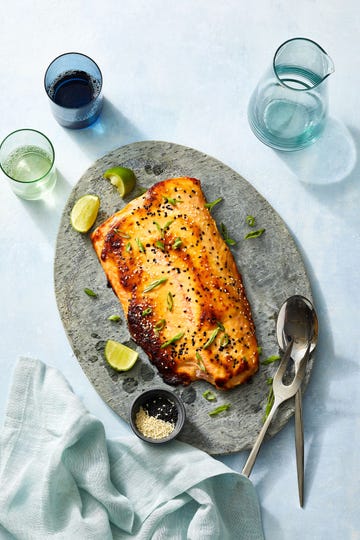 sesame crusted miso salmon