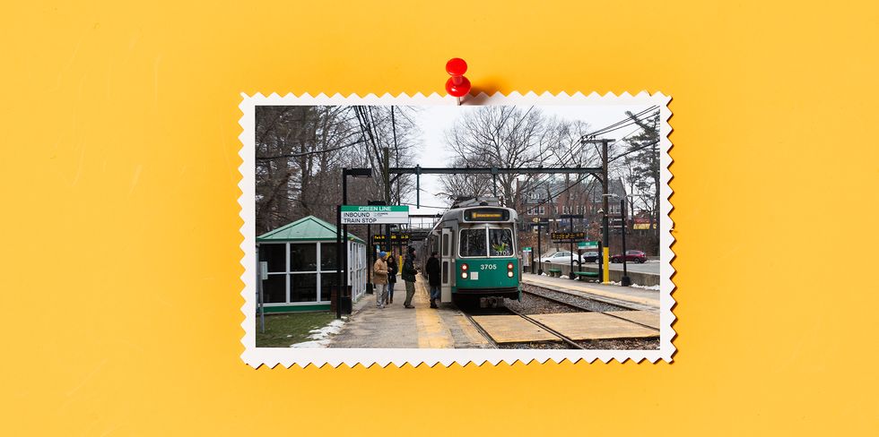 newton, ma   january 17 a green line train makes its way through waban station in the waban village of newton, ma on jan 17, 2016 photo by keith bedfordthe boston globe via getty images