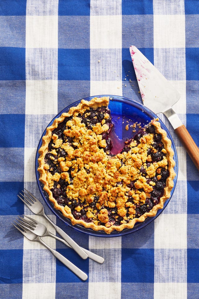 Best Blueberry Cornmeal Crumble Pie Recipe - How To Make Blueberry ...