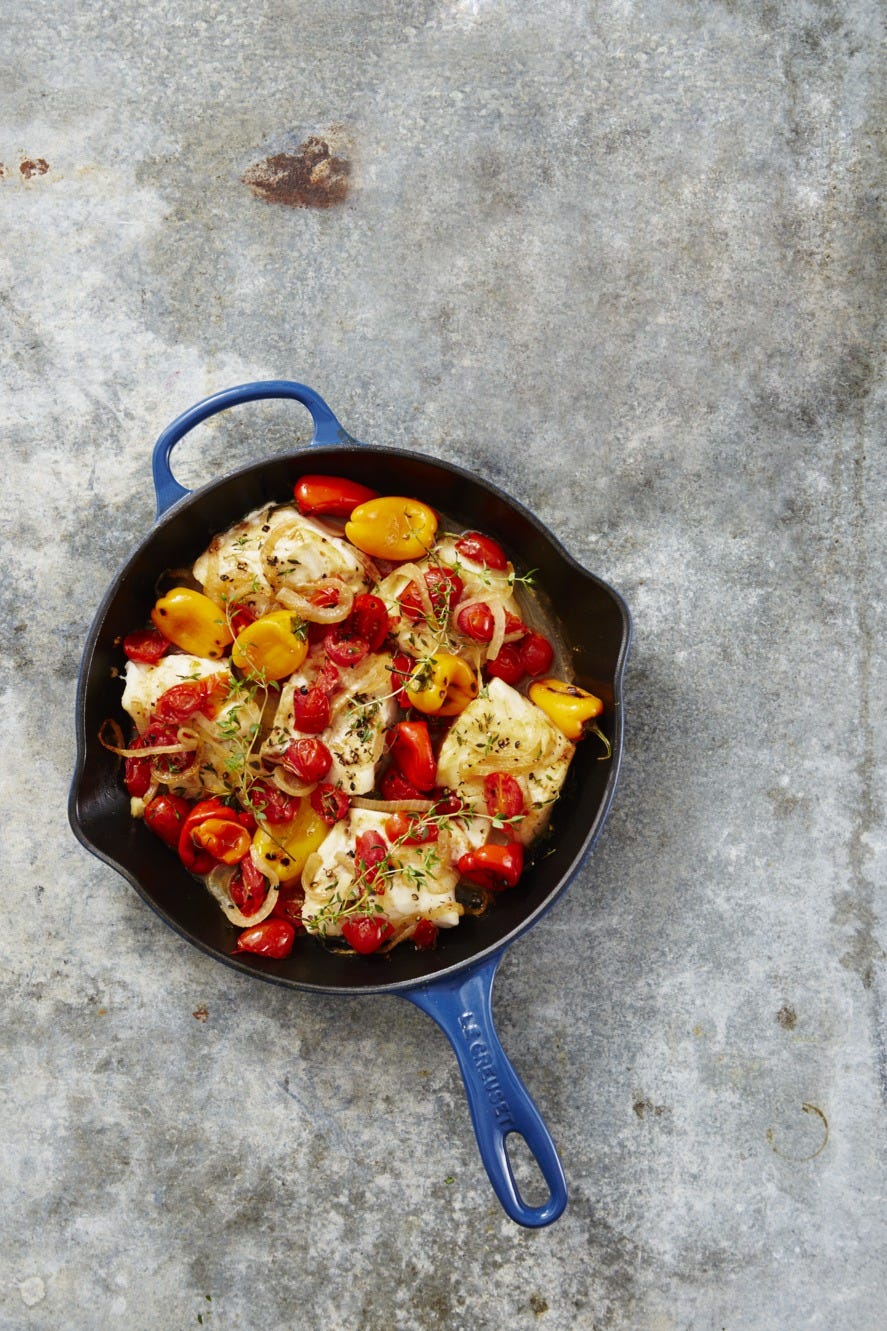 feast of the seven fishes recipes - mediterranean baked cod