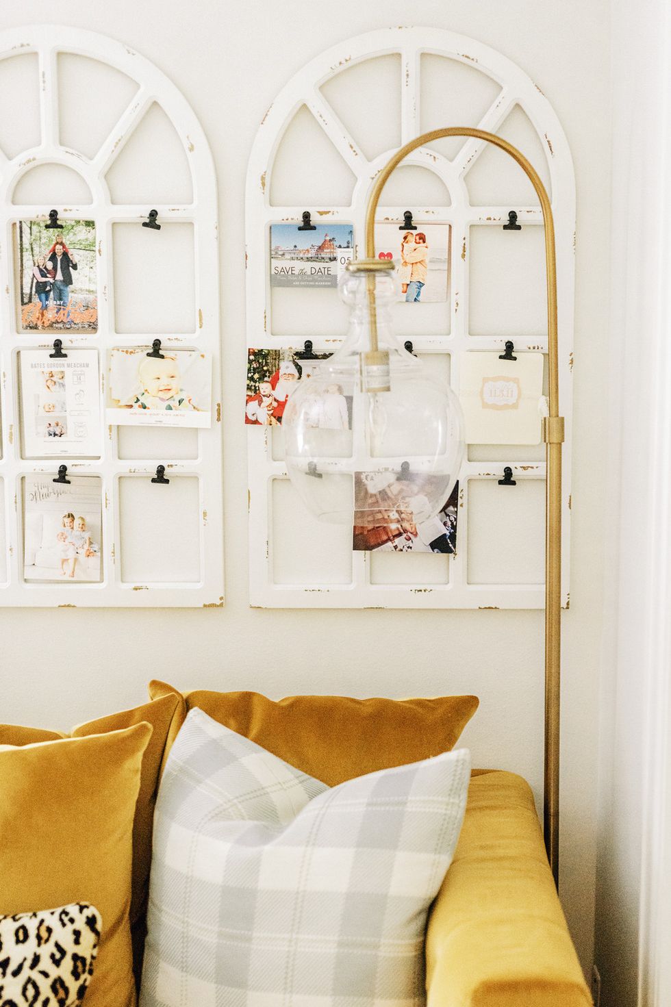 adult craft ideas, room with decorative pinboard made from salvaged window frame