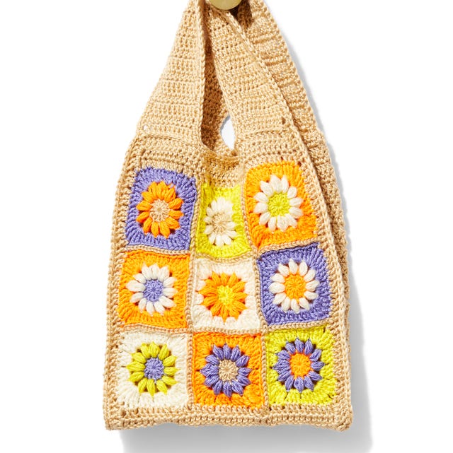 stitch club daisy square bag