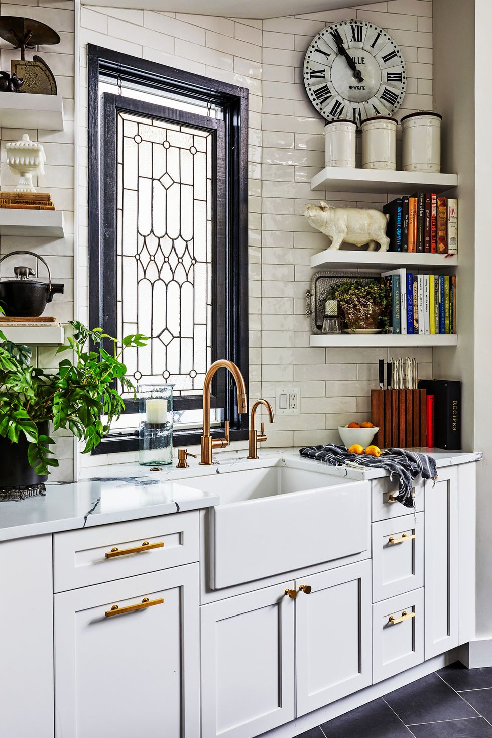 How to Decorate Kitchen Shelves Beautifully - Open Doors Open Hearts