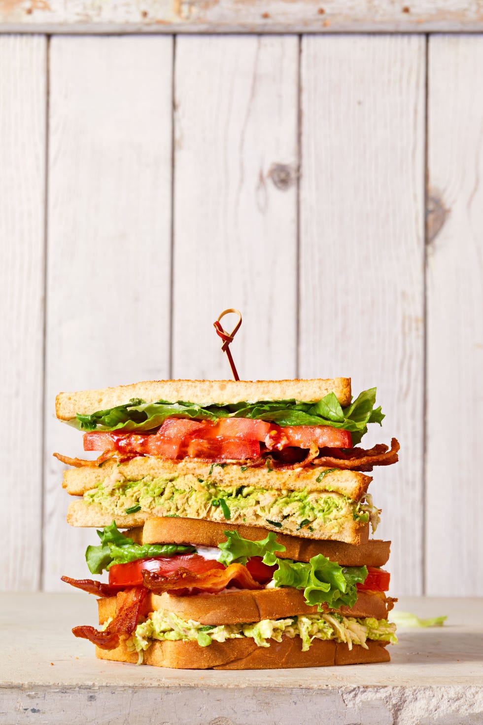 avocado chicken salad clubs