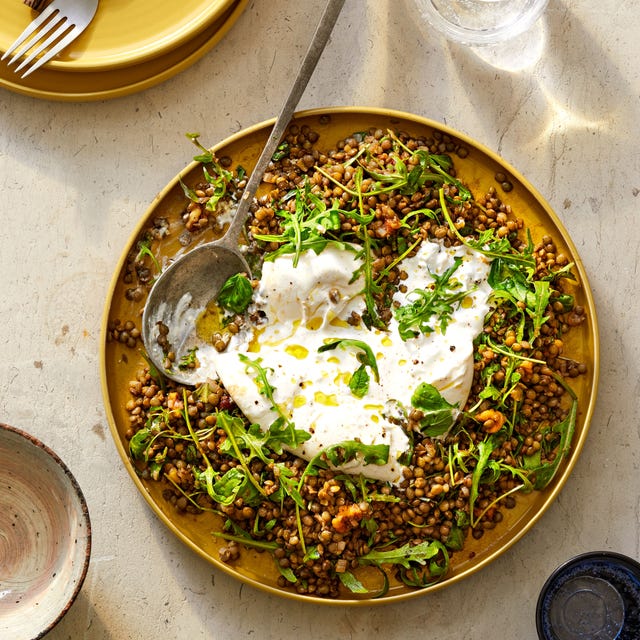 herby lentil and burrata salad herby lentil and burrata salad