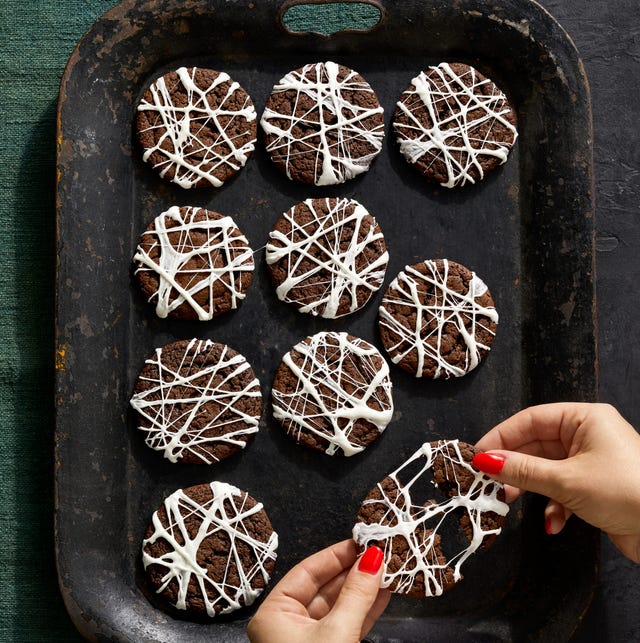 Spiderweb Chocolate Cookies spiderweb chocolate cookies