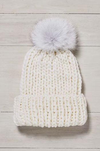 diy christmas gifts, white knit hat