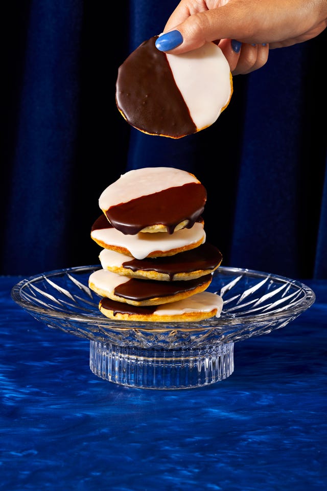 black and white cookies