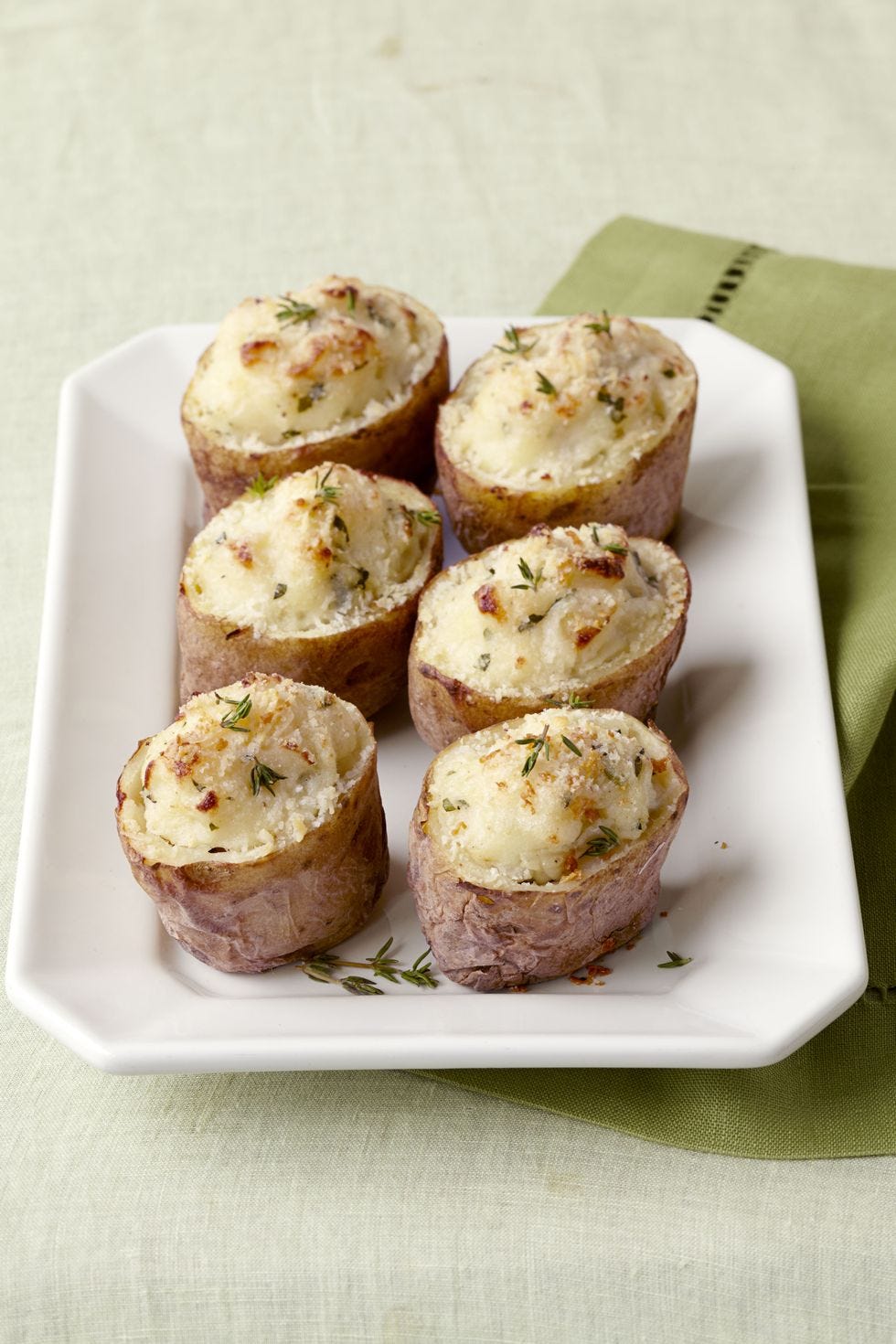 stuffed parmesan potatoes — easy mashed potatoes