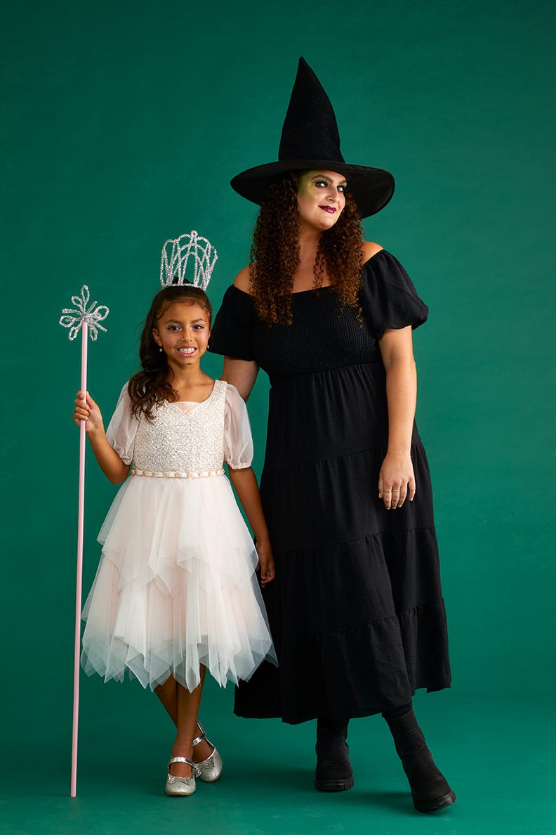 elphaba and glinda 'wicked' halloween costumes