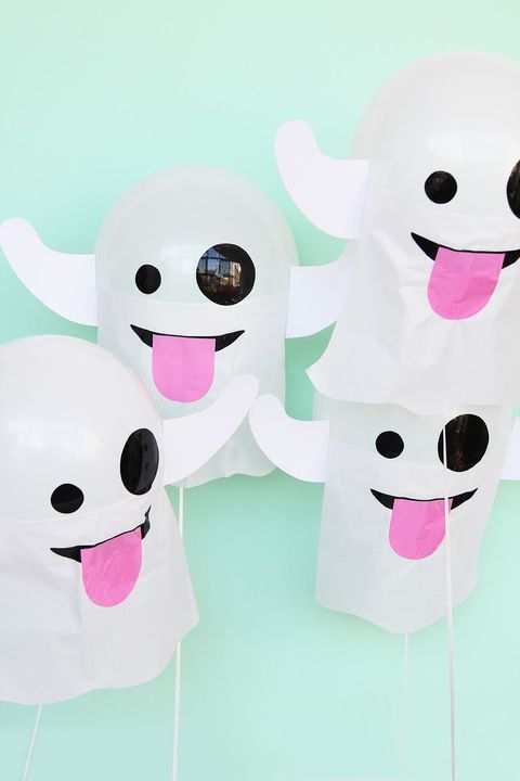 ghost emoji balloons halloween