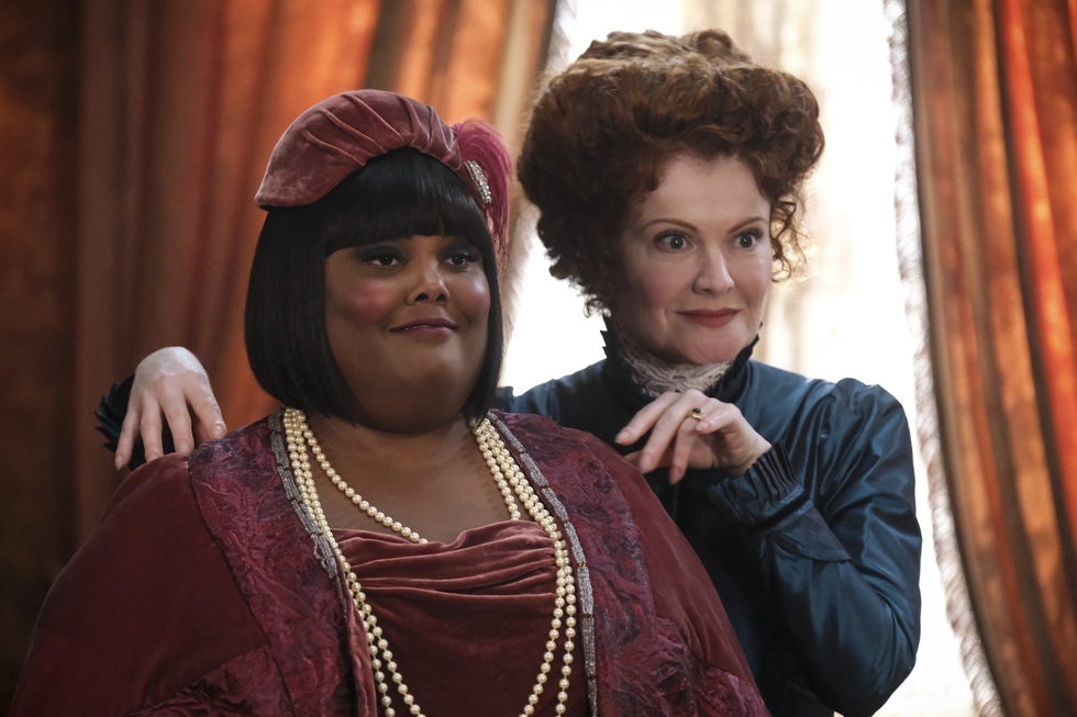 danielle pinnock as alberta and rebecca wisocky as hetty in ghosts
