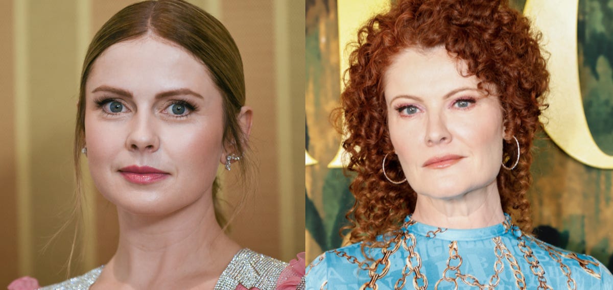 'ghosts' cbs tv show cast members rose mciver and rebecca wisocky on instagram