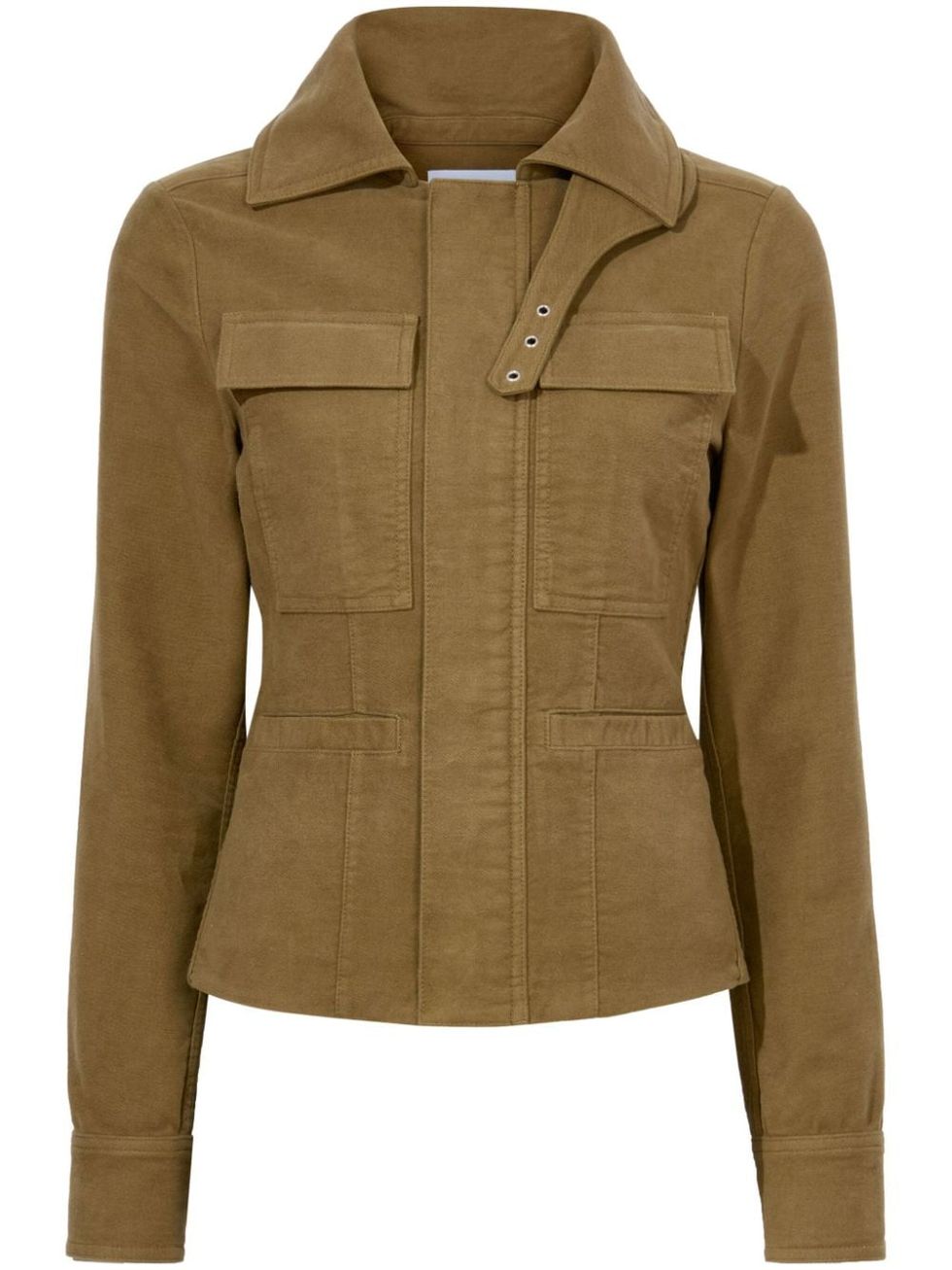 a brown jacket with a white background