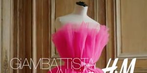 Dress, Clothing, Pink, Gown, Shoulder, Cocktail dress, Strapless dress, Bridal party dress, A-line, Ruffle, 
