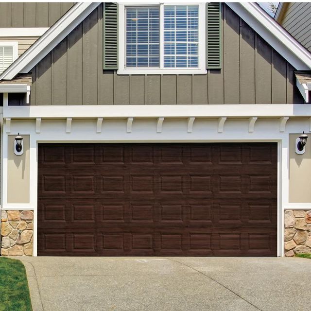 Property, Home, Door, Building, Garage door, House, Garage, Roof, Real estate, Residential area, 
