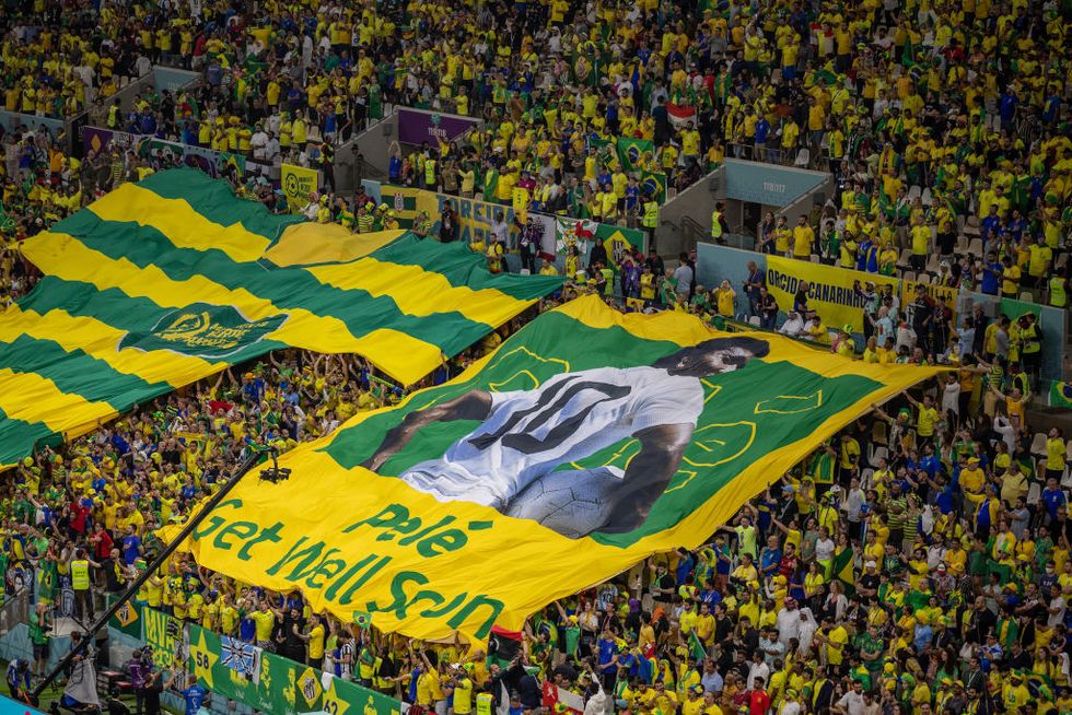 世界盃場邊小故事1  世界為「巴西球王」比利祈福