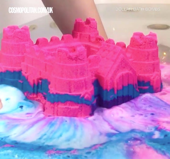 Dollar Bath Bombs' 6-Pound Bath Bomb Castle Is Here