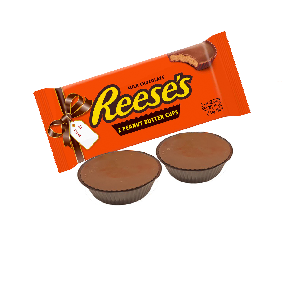 REESE'S Milk Chocolate Half-Pound Peanut Butter Cups Christmas