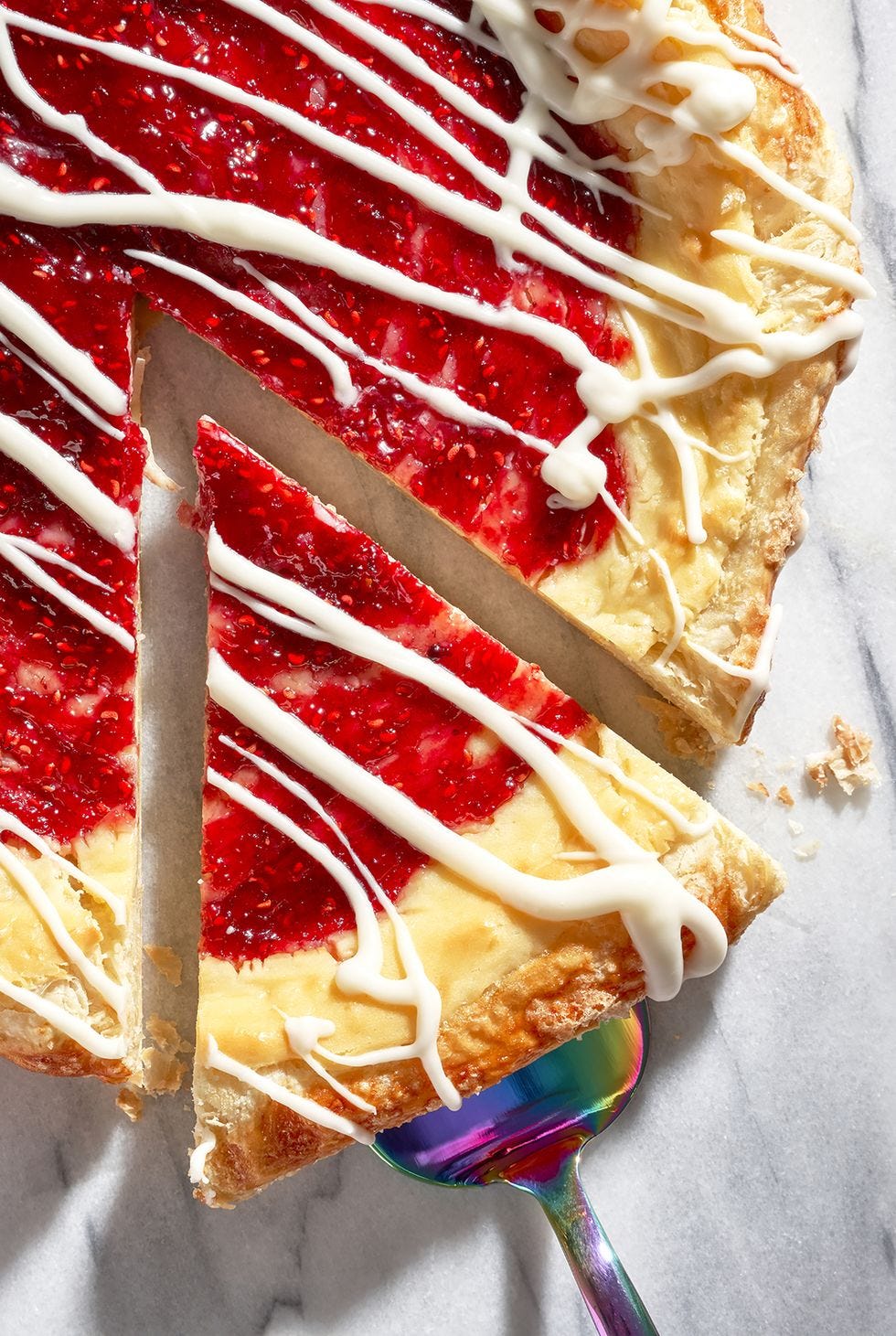 slice of giant fruit danish
