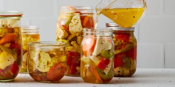 giardiniera in brine in jars