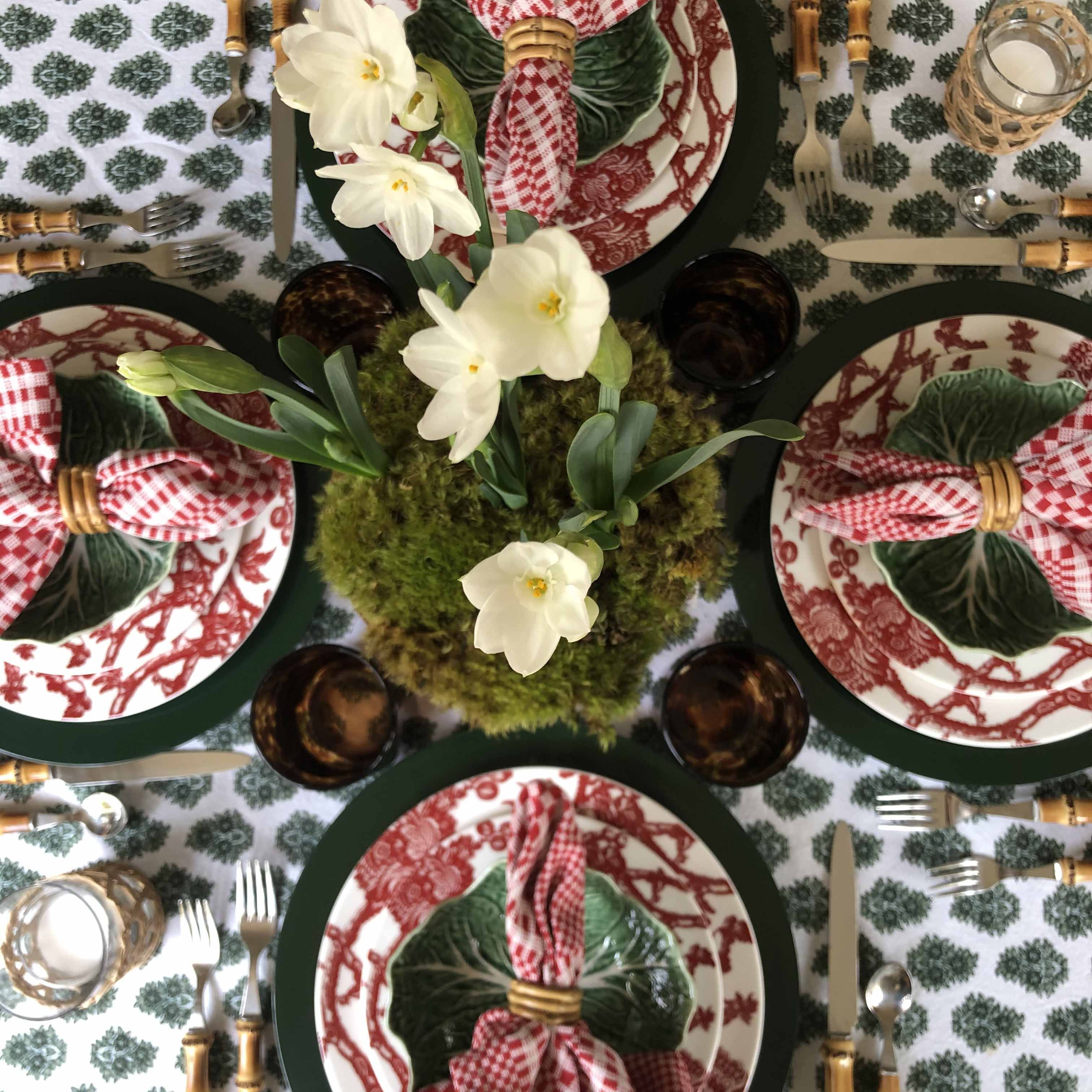 table set for four