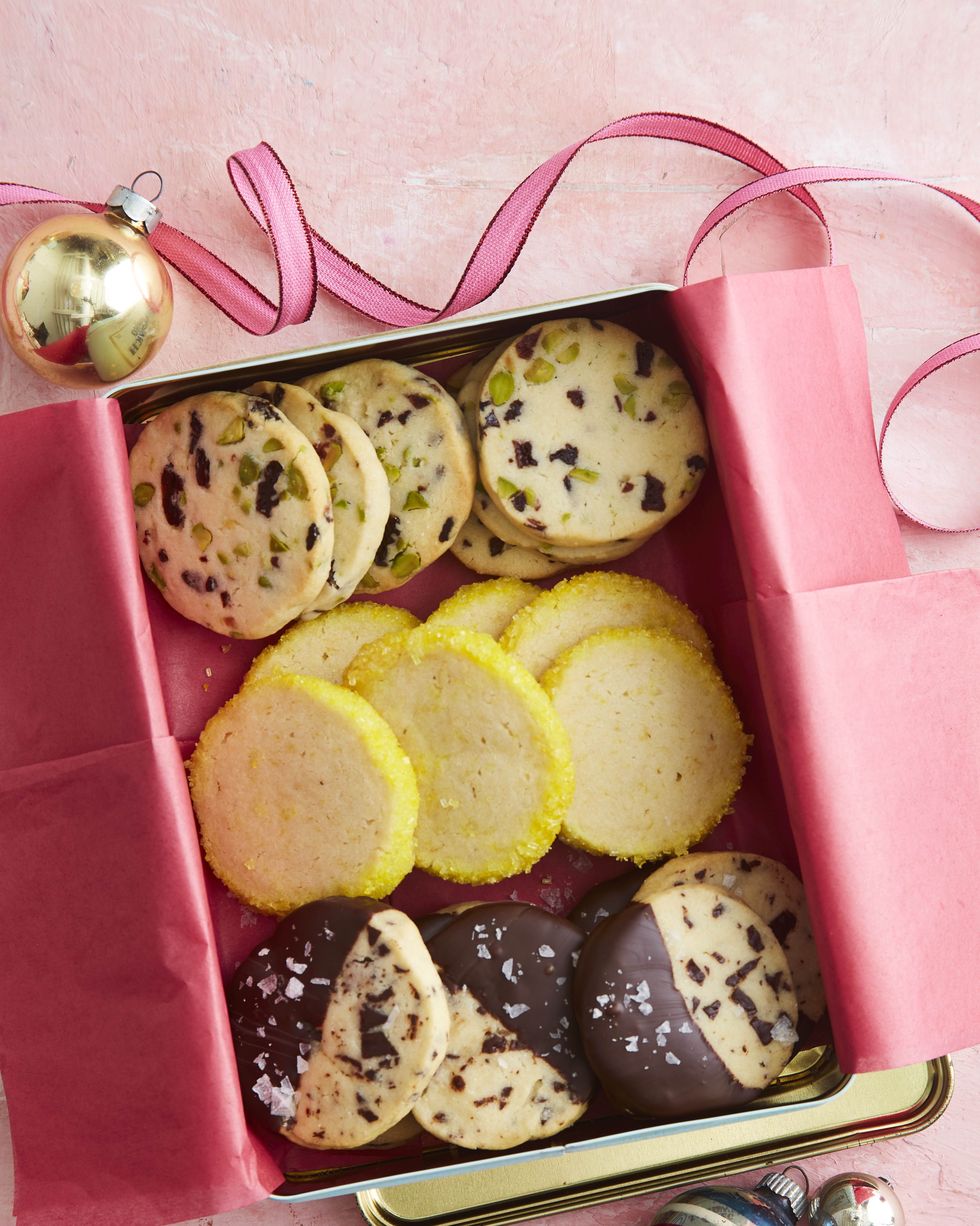 gift basket ideas a box of sliceandbake shortbread cookies