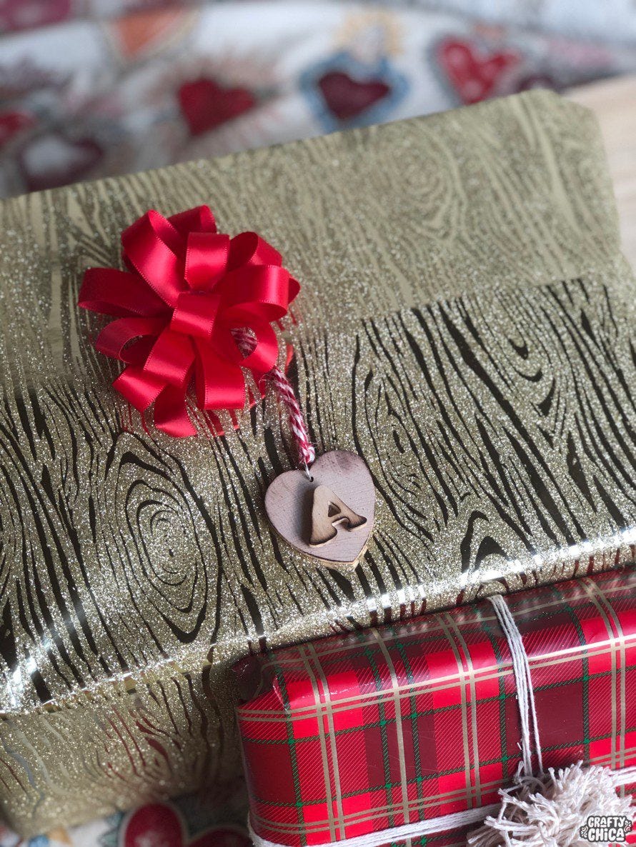wooden gift tags