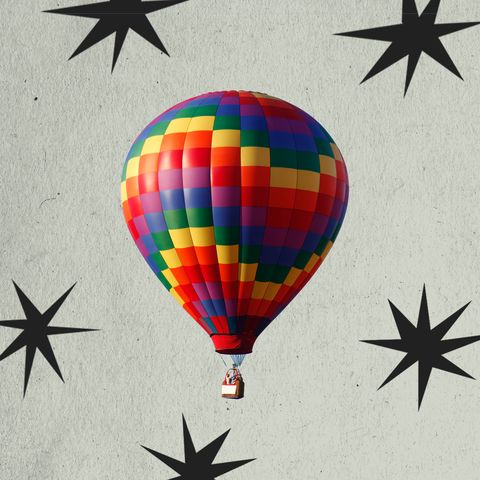 a hotair balloon ride