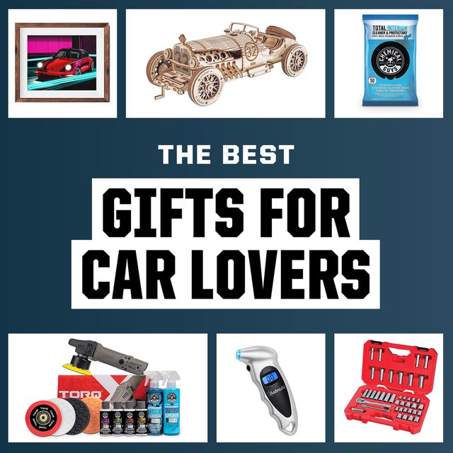 the best gifts for car lovers, air compressor, auto art, model car, wipes, carpet cleaner, video game, car tools