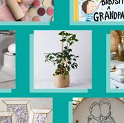 oven mit, how to babysit grandpa book, grandma's kitchen candle, citrus tree, cheese cellar, cross stitch, frame