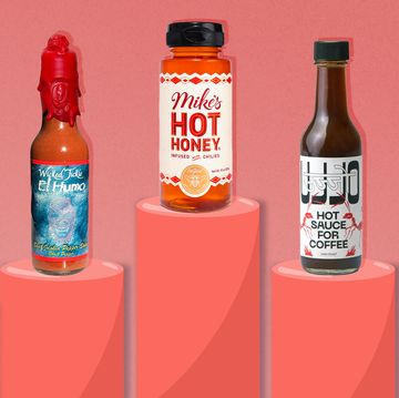 gifts for hot sauce lovers including sriracha pins, hot sauce gift sets, mikes hot honey, hot sauce for coffee, and secret candy shop gift box for frank's red hot original sauce packets