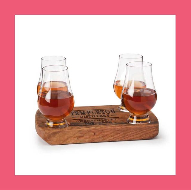 gifts for husband personalized bourbon barrel flight with glasses and ugg chukka boot