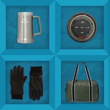 stanley beer stein, shower speaker, solostove, paravel travel bag, gloves