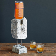 stone drink dispenser and laguoile gold steak knives