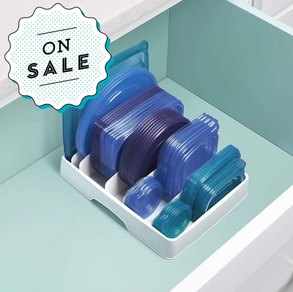 This $15 Food Container Lid Organizer Has Over 20,000 5-Star Reviews on Amazon