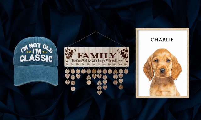 im not old im classic hat wooden family date calendar custom pet print